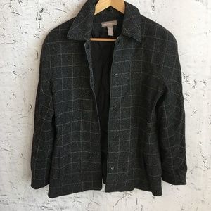 VALERIE STEVENS GREY PLAID BLAZER AND SKIRT SET 12